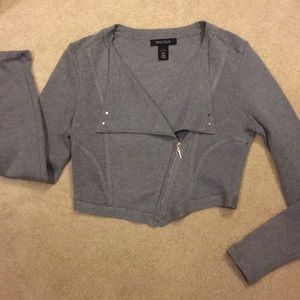 Cropped sweater jacket WHBM
